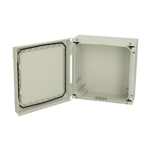 Picture of Hinged polycarbonate enclosure with grey cover